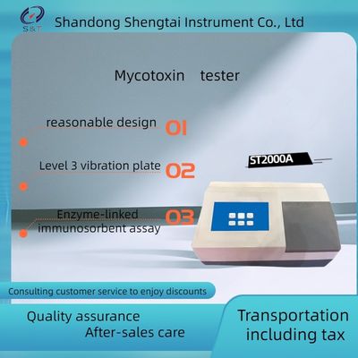 The ST-2000A Mycotoxin Tester has rich touch screen operation and calculation modes