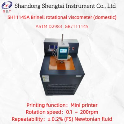 Brinell Rotational Viscometer 0.1-200rpm Digital PID for Lube Oil Testing