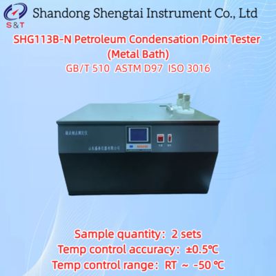 Diplopore Petroleum Condensation Point Tester Metal Bath RT ～ -50 ℃ ISO 3016