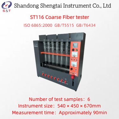 6 Samples Lab Coarse Fiber Tester Acid-Base Digestion Method Feed Grains ISO 6865:2000