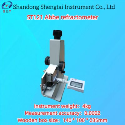 Monocular Abbe Refractometer ND=1.3000-1.7000 Brix Concentration 0.0002 ST121