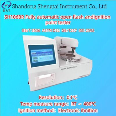 Automatic Flash Andignition Point Tester RT ～ 400℃ Electronic Ihnition COC Method ASTM D92