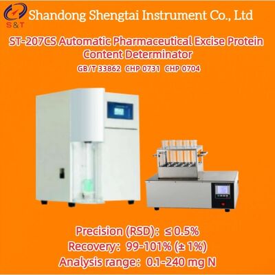 Automatic Microcrystalline Cellulose Protein Content Analyzer 0.1 - 240mgN Kjeldahl GB/T 33862