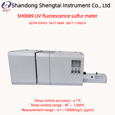 ASTM D5453 Ultraviolet Fluorescence UV Sulfur Analyzer RT ～ 1200℃ Measure 0.1～10000mg/L