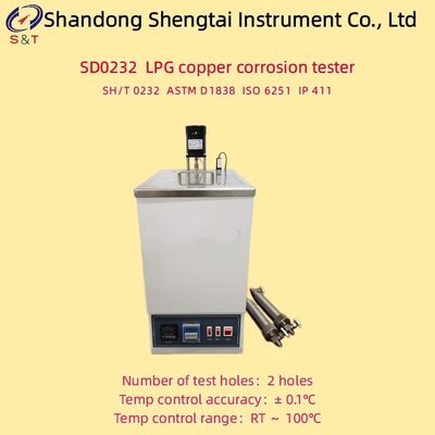 LPG Copper Corrosion Tester 2 Holes RT ～ 100℃ PID Automatic Regulation ASTM D1838