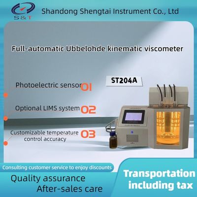 Fully Auto Kinematic Viscometer Ubbelohde Capillary Viscometer Relative Method ST204A