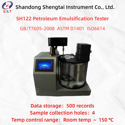 4 Holes Petroleum Emulsification Tester 500 Storage Records Resolution ≤ 0.01 ℃ ASTM D1401
