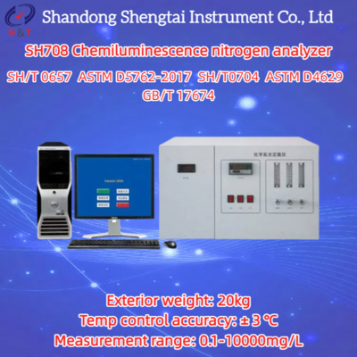 Chemiluminescence Nitrogen Analyzer for Solid Liquid Gas Samples 0.1-10000mg/L