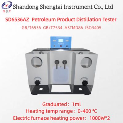 Δοκιμαστής Κρύου Λουτρού Κλασματικής Απόσταξης Καυσίμων 2 Οπών 5.5L Θέρμανση 0-400℃ ASTM D86