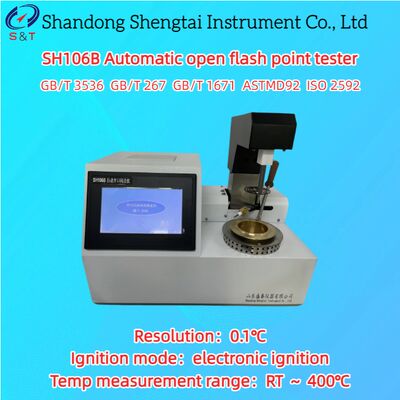 Automatic Open Flash Point Tester RT ～ 400℃ Electronic Ignition LCD Display ASTM D92