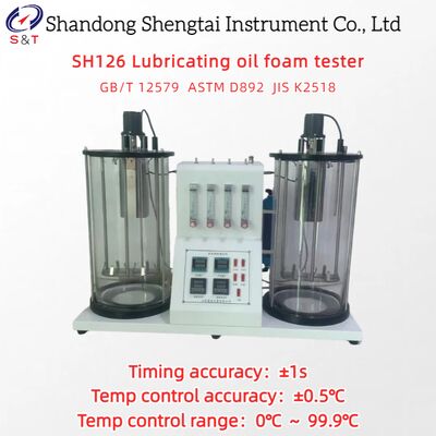 Κλειστό δοκιμαστή αφρού λάδι εργαλείων 0°C ∙ 99,9°C ροή 16 ∙ 160ml/min Χρονοδιάγραμμα ±1s ASTM D892