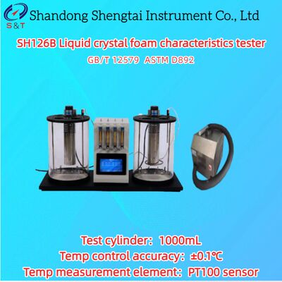 2 Δοκιμαστής χαρακτηριστικών υγρού κρυστάλλου αφρού μπάνιου 5 100 °C PT100 αισθητήρας ASTM D892
