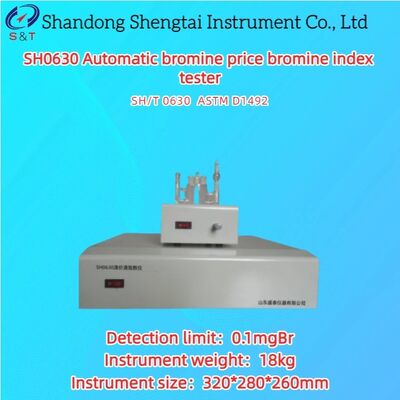 Αυτοματοποιημένος Δοκιμαστής Δείκτη Βρώμου Βρώμου Τιμή 0,1 GBr ~ 500 GBr / 100g Πετρέλαιο ASTM D1492