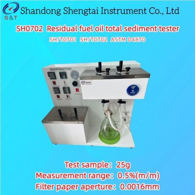 Δοκιμαστής απομειωμάτων καυσίμου 2 τρύπες ASTM D4870 25g Μέθοδος θερμού φιλτραρίσματος δείγματος