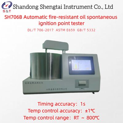 Αυτόματος δοκιμαστής σημείου αυθόρμητης ανάφλεξης με ανθεκτικό στη φωτιά έλαιο RT ∙ 800°C ASTM E659