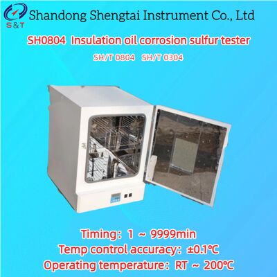 Δοκιμαστής διάβρωσης θείου μονωτικού λαδιού αισθητήρα PT100 RT ～ 200℃ Χρονισμός 1 ～ 9999min ASTM D1257B