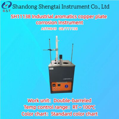 Εργαλείο διάβρωσης χαλκού από βιομηχανικές αρωματικές πλάκες με διπλό βαρέλι RT ̇ 100°C ASTM D849