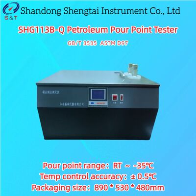 Δοκιμαστής σημείου στάθμισης πετρελαίου 2 οπών RT -50°C σημείο στάθμισης RT -35°C μεταλλικό μπάνιο ASTM D97