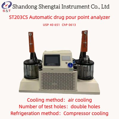 Δύο τρύπες αυτόματο αναλυτής σημείου χύσης φαρμάκου -10 °C +170 °C Ψύξη αέρα