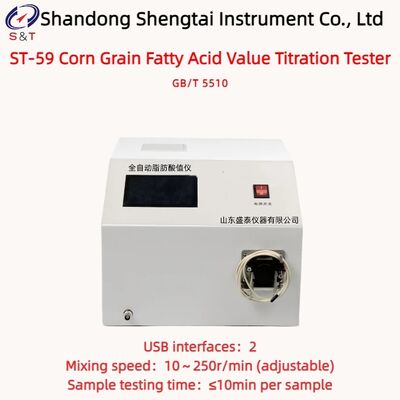 Αντιδραστήριο Τιτλοδότησης Λιπαρών Οξέων Κόκκου Καλαμποκιού 0 - 300mg KOH/100g Διπλές Θύρες USB GB/T 5510