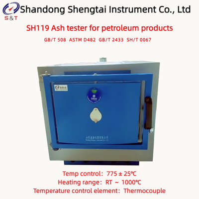ASTM D482 Ash Tester For Quenching Oil Heating RT ～ 1000℃ Thermocouple Temp Control