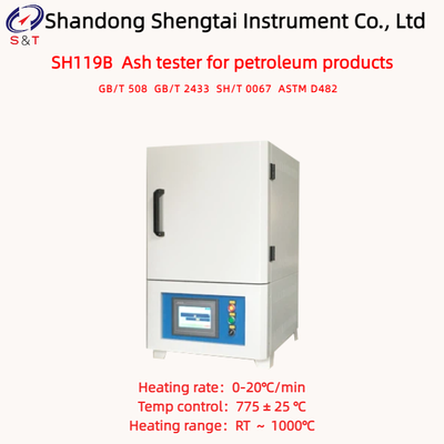 Lab Petroleum Oil Ash Testing Apparatus RT ～ 1000℃ Coal Ash Content Analyzer ASTM D482