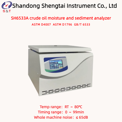 Crude Oil Moisture And Sediment Analyzer RT ～ 80℃ Centrifuge Method Speed 4000r/Min ASTM D4007